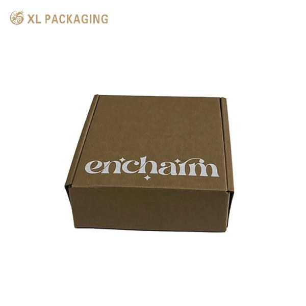 Recyclable Logo Brown Kraft Corrugated Shipping Boxes Shoes Cloth Dress Hair Extensions Paper Box Packaging Mailer Box