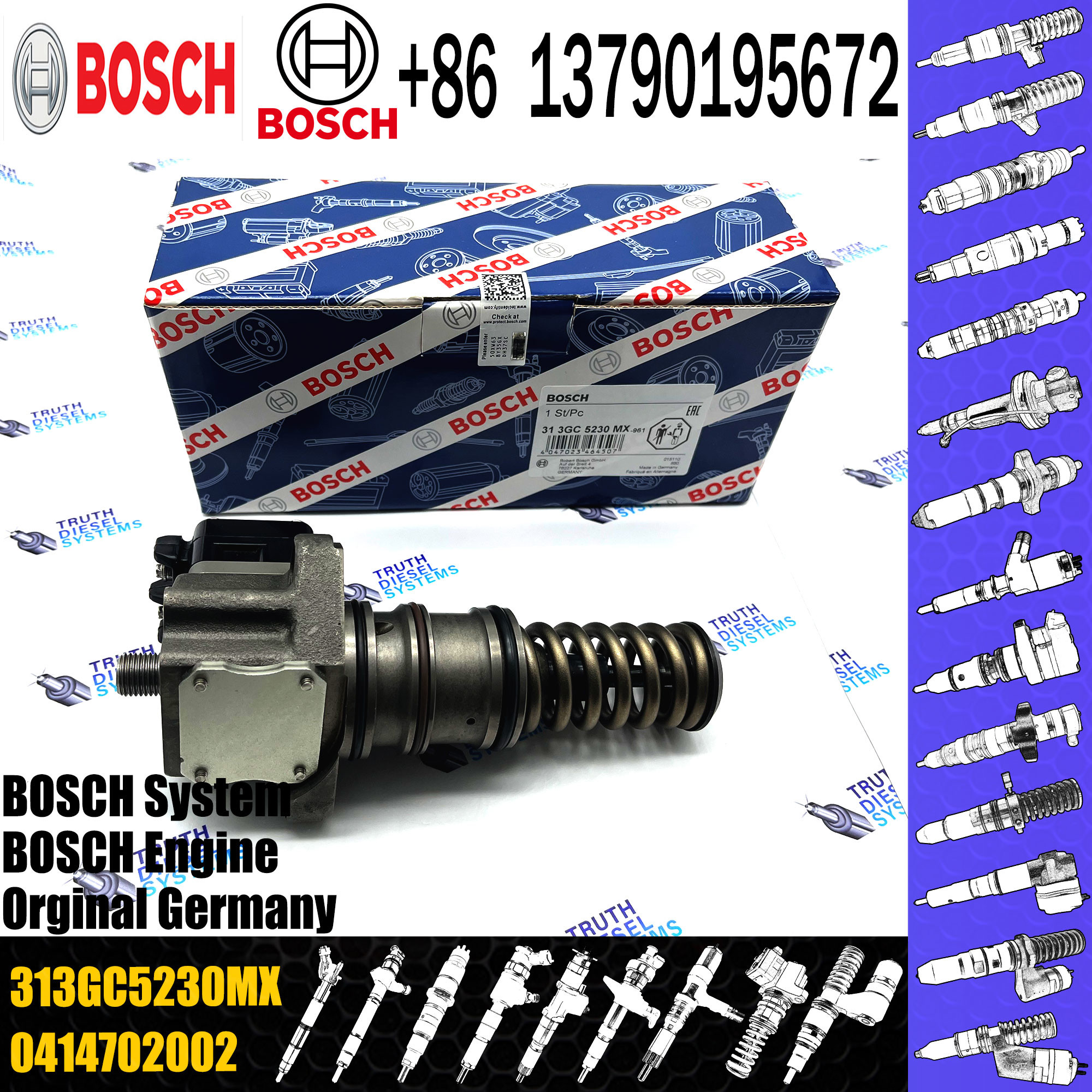 Injector Pump 313GC5230M 313GC5230MX For DAF XF95 95XF 480 CF75-85