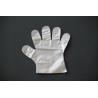 Buy cheap Transparent HDPE Smooth Disposable PE Gloves Food Safe On Block Flat Packed from wholesalers