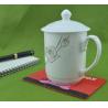 Buy cheap Embossed Logo Square Cup Coaster / Silicone Dish Mat / Drink Coaster For Heat Resistant from wholesalers