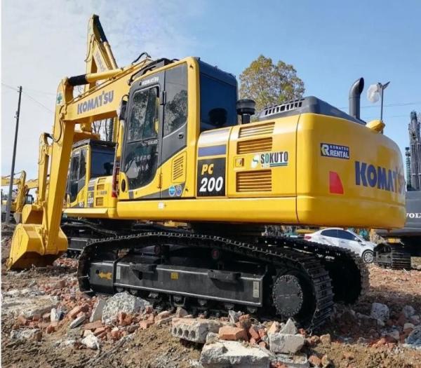 Hydraulic Used Crawler Excavator 110KW Komatsu Pc 200LC With 110kw Good
