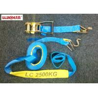 Buy cheap Ratchet straps LC2500 DN AS/NZS4380 50MM Polyester Blue with ratchet and two product