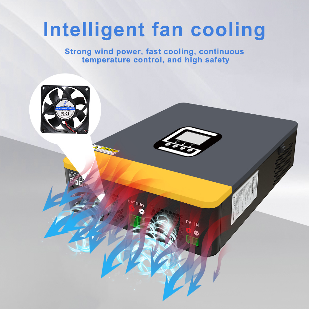 12V 2.2kVA 450VDC Off Grid MPPT Pure Sine Wave Inverter WIFI RS485 RS232