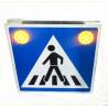 Buy cheap 600mm High Visibility Solar Pedestrian Crossing Sign For Road Safety from wholesalers