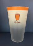 16oz In Mould Labeling Clear Disposable Juice Cups / Pp Plastic Cup