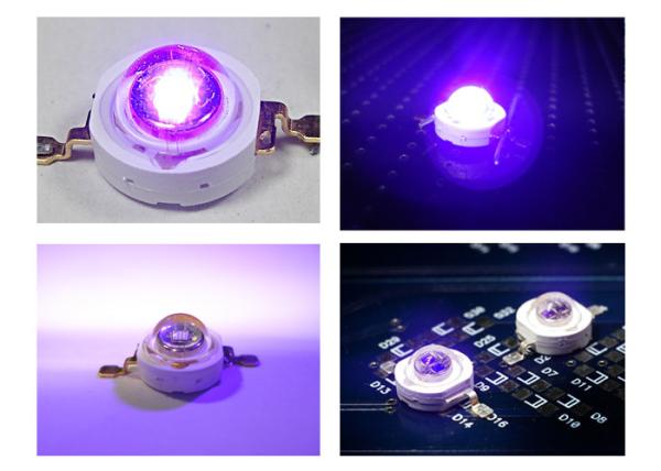 Buy cheap High Power UV LED Diode 1W 3W 380nm - 400nm for Medical / Printing / Curing from wholesalers