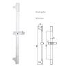 Buy cheap Custom Diameter Stainless Steel ABS Shower Rail For Bathroom Redesign And Convenience from wholesalers