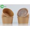 Buy cheap Food Use Disposable Recyclable Strong Durable Brown 12oz Kraft Paper Soup Bowls from wholesalers