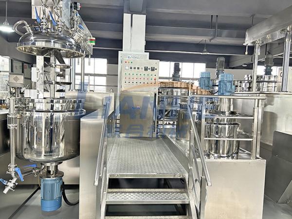 Buy cheap 300L Internal And External Circulation Vacuum Homogenizer Cream Mixer Machine from wholesalers