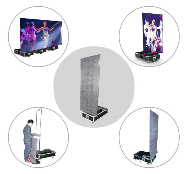 Poster Totem LED Display RGB 85kg / Units LED Screen Outdoor Advertising 3.9mm Pixel