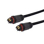 Waterproof LED Connectors Convenient Assemble Screw Waterproof 3 Pin Connector