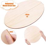 Wood Circles for Crafts, Unfinished Wood Rounds Wooden Cutouts for Crafts, Door
