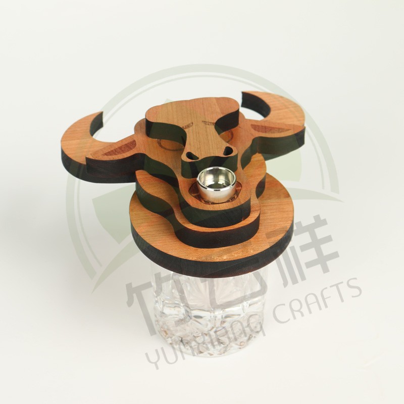 Wooden Horse Head Smoker - Handcrafted for an elegant smoking experience Ideal for enthusiasts
