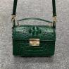 Buy cheap Fashion Lady Purse Genuine Exotic Crocodile Leather Women Flap Bag Authentic Real Alligator Skin Female Small Handbag from wholesalers