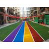 Buy cheap Runing Track Coloured Artificial Grass Carpets For Landscaping Decoration from wholesalers