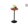 Buy cheap 22'' Diameter Round Restaurant Bar Tables Solid Wood Metal Base For Two - Four People from wholesalers