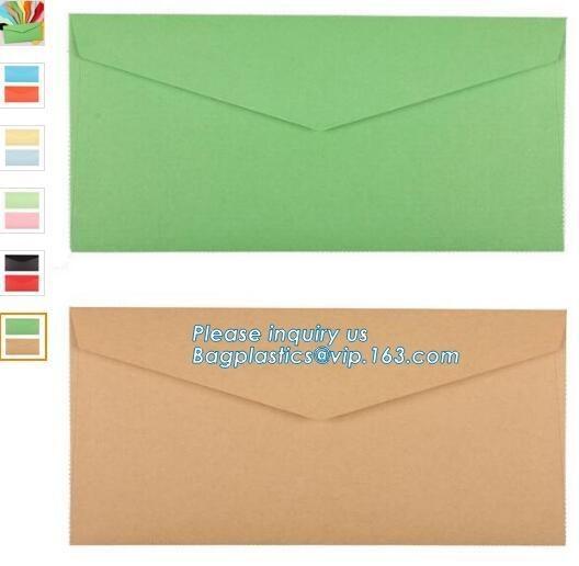 Wholesale recycle printing colorful gift custom kraft paper envelope packaging