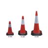 Buy cheap 1M Rubber Base Reflective PE Cone Road Traffic Warning Cone Ice Cream 1000mm from wholesalers