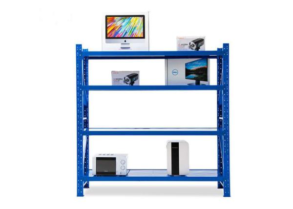 Buy cheap Q235 Steel 4 Tier Storage Shelves Powder Coated Adjustable Shelf Height from wholesalers