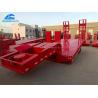 Buy cheap 2 Axle 30000kg Lowboy Equipment Trailer With 28 Tons Support Leg from wholesalers