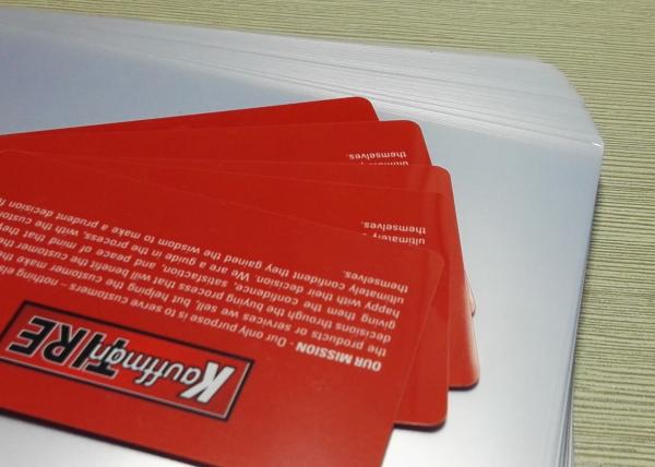Buy cheap Adhesive A4 0.06mm 0.8mm Lamination PVC Coated Overlay from wholesalers