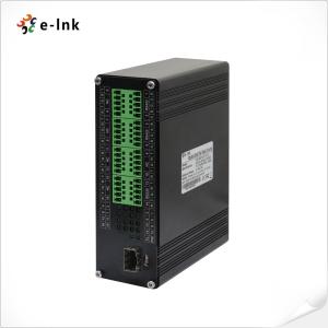 Wholesale 4 Channel Serial To Fiber Optic Media Converter RS232 RS485 SFP Port 12 - 48VDC from china suppliers