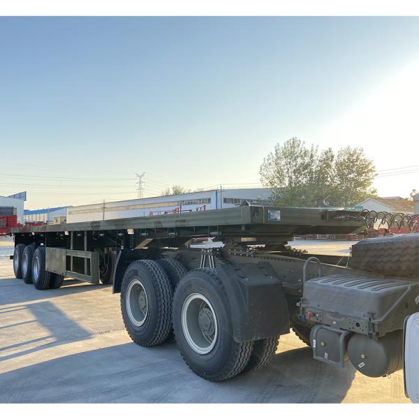Buy cheap 2 3 4 Axles Flatbed Semi Truck Trailers Vehicle Master 50# from wholesalers