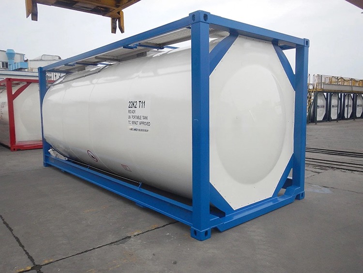 Stock 20 ft ISO Tank Container 26000 Liter with 4.0/6.0Mpa Pressure and 316L/SAN50028-7/WNr 1.4402/1.4404 Tank Material