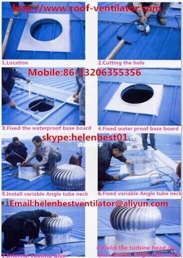 Buy cheap 1000mm roof turbo ventilator for workshop stainless steel from wholesalers