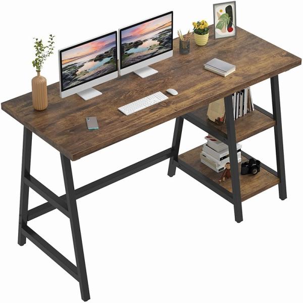 Buy cheap Wooden Metal Office Computer Desk With Shelves ODM from wholesalers