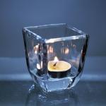 Wholesale Customized clear crystal glass Candle Holder for decoration