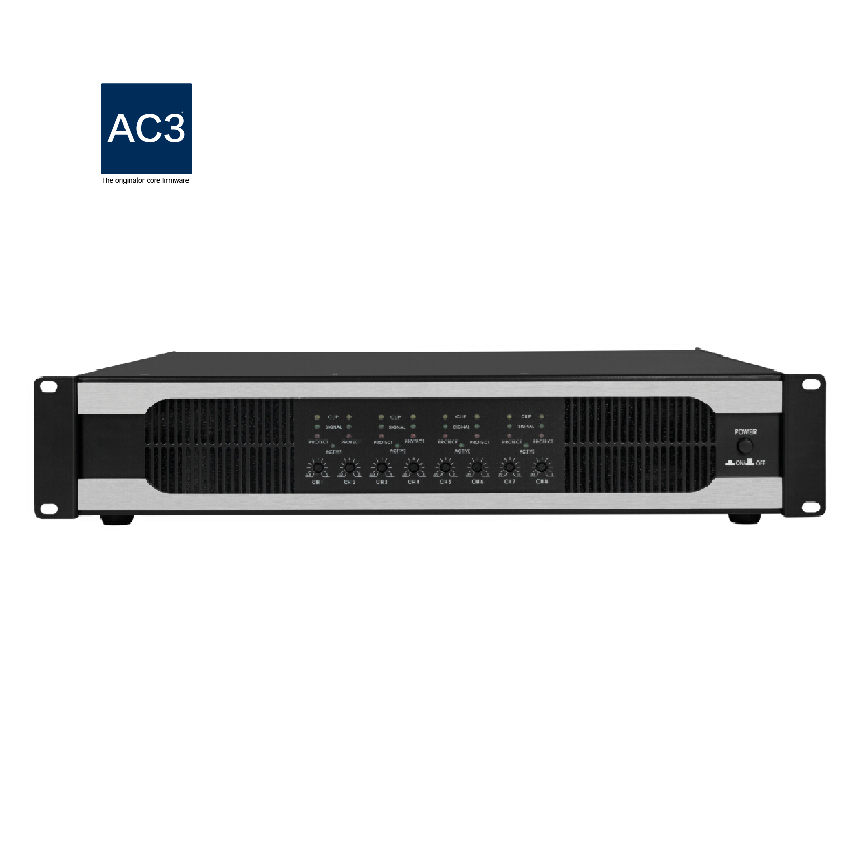 2U 8 Channel Power Amplifier