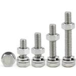 Carbon Steel Zinc Hex Head Fastener DIN933 DIN931 ISO ANSI Bolts and Nuts with