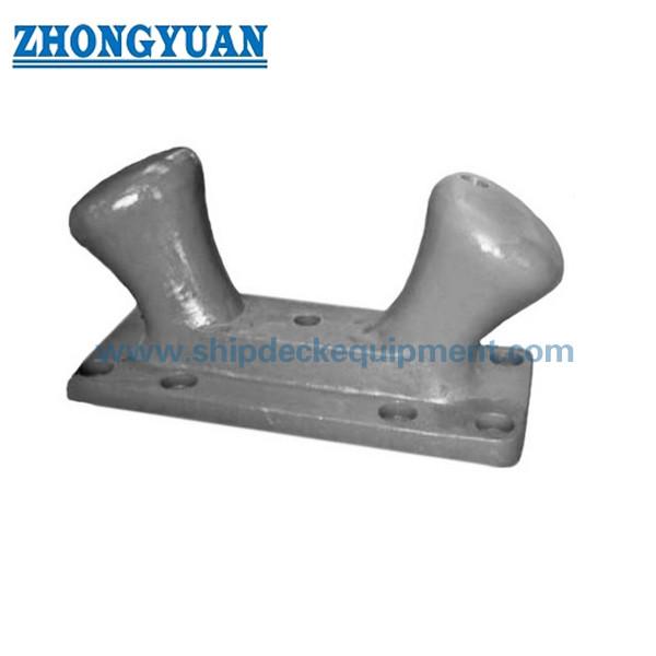 Buy cheap Casting Steel Bolted Anchorage Double Bitt Dock Inclined Bollard Ship Mooring Equipment from wholesalers
