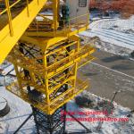45m Lifting height 8t QTZ80-6010 tower crane for construction site