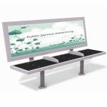 Galvanized Steel OHSAS18001 Certificate Public Bus Stop Bench