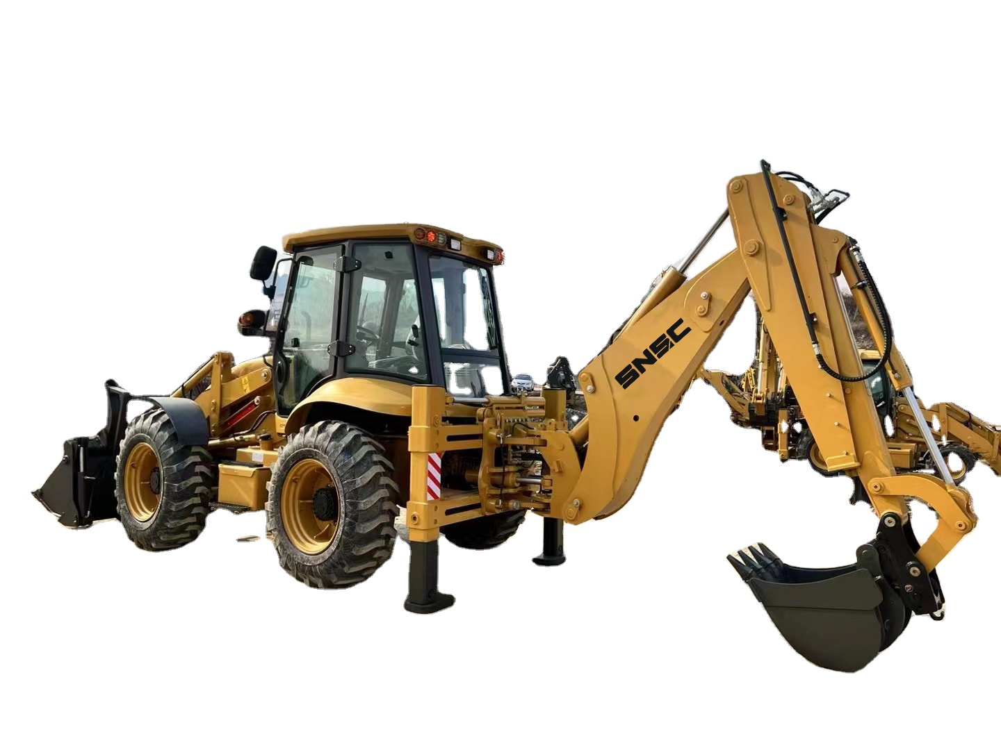 2.5ton Retroexcavadora Center Pivot Backhoe Loaders with Moving Type Wheel Loader