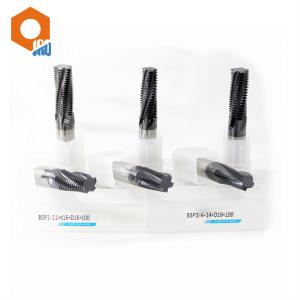 Wholesale TiAlN Coating Carbide Thread Milling Cutter 45-65 HRC Multi Pitch from china suppliers