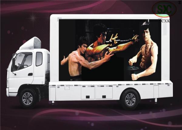 Buy cheap P10 Super thin Waterproof SMD3528 Mobile Truck LED Display Board , 10000dots/sq m from wholesalers