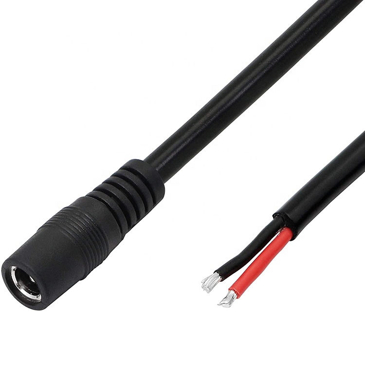 12V DC Barrel Jack 5.5x2.1mm 5.5x2.5mm 3.5x1.35mm Male Female Socket to Open Pigtail DC Power Cable