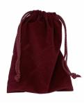 Soft Printed Velvet Flannel Mint Travel Jewelry Drawstring Bag Pouch Necklace