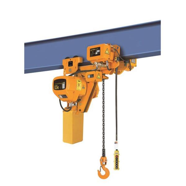 Buy cheap Light Weight Low Headroom Electric Chain Hoist With Trolley High Safety Performance from wholesalers