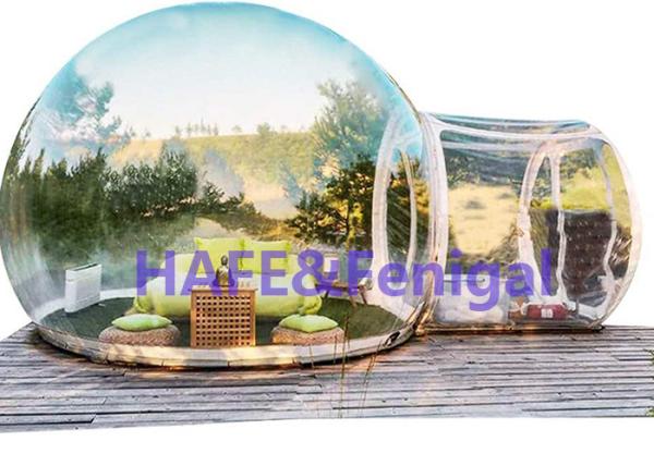 Buy cheap Dome Inflatable Bubble Tent With Tunnel PVC Tarpaulin from wholesalers