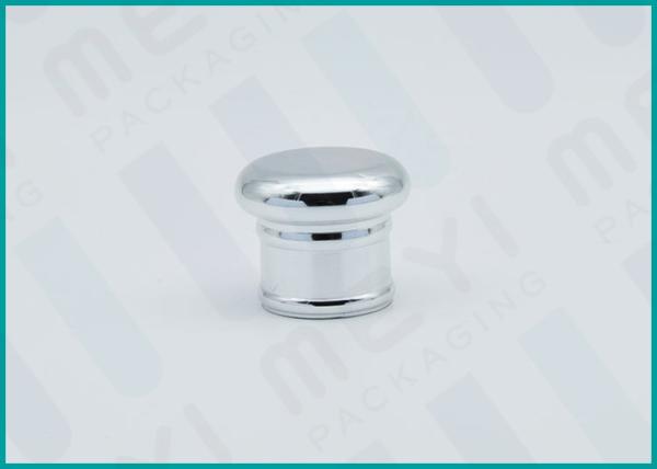 Buy cheap Round Top Perfume Bottle Caps / Plastic Perfume Cap With Shiny Silver Coating from wholesalers