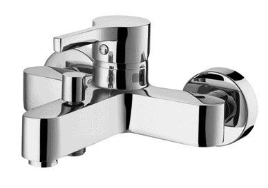 Buy cheap 40mm Ceramic Cartridge Hot Cold Water Bath Mixer Taps Two Spout Single Handle from wholesalers