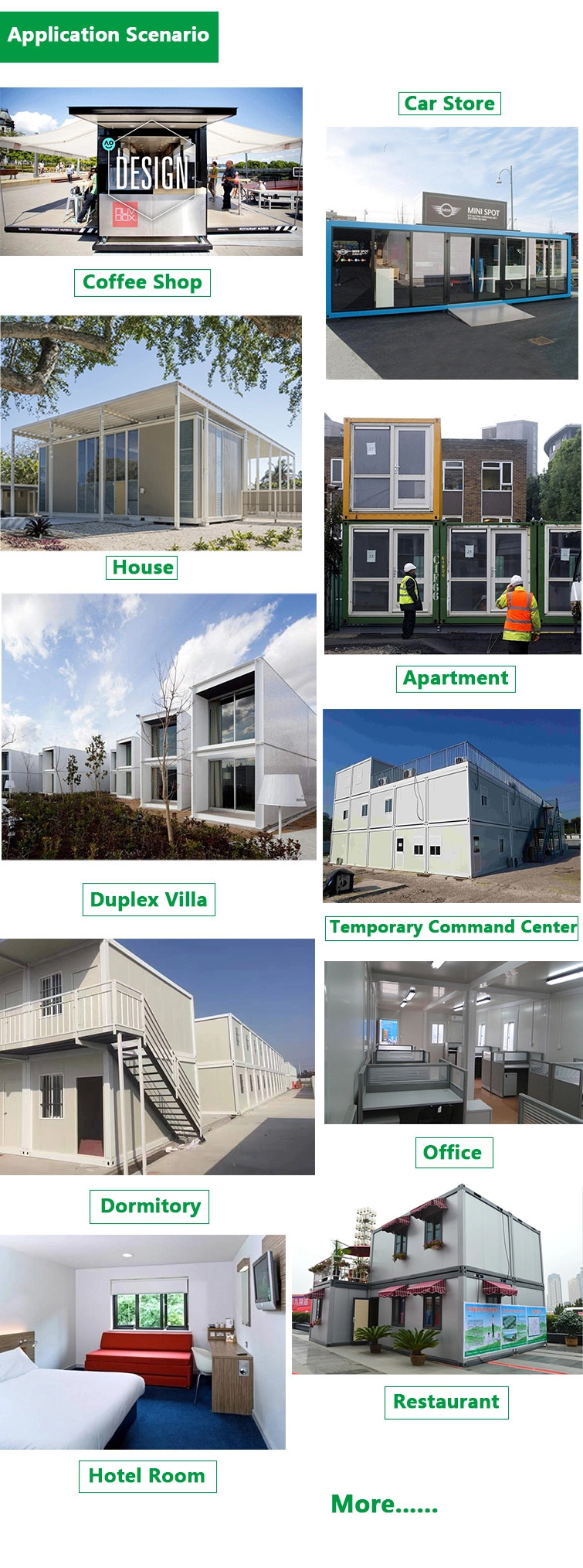 Carton Prefab Shipping Container Office Hotel 4 - 5 Layers With Rainspout System