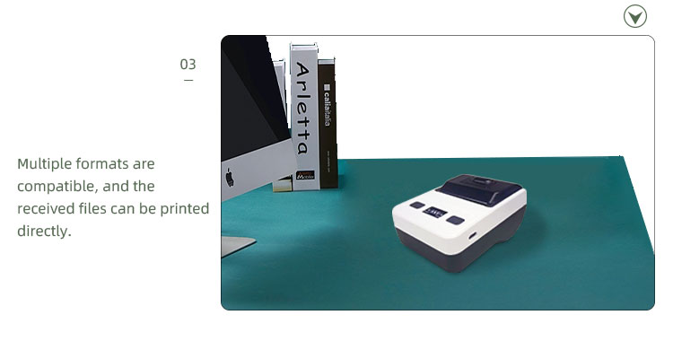 Bill Printing Mini QR Code 58mm Bt Thermal Printer with USB Customization 70mm/s Speed