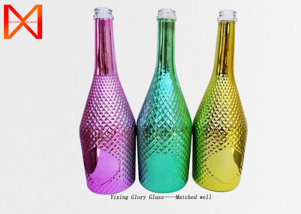 Buy cheap wholesale frosted flint glass customized wine bottles from wholesalers
