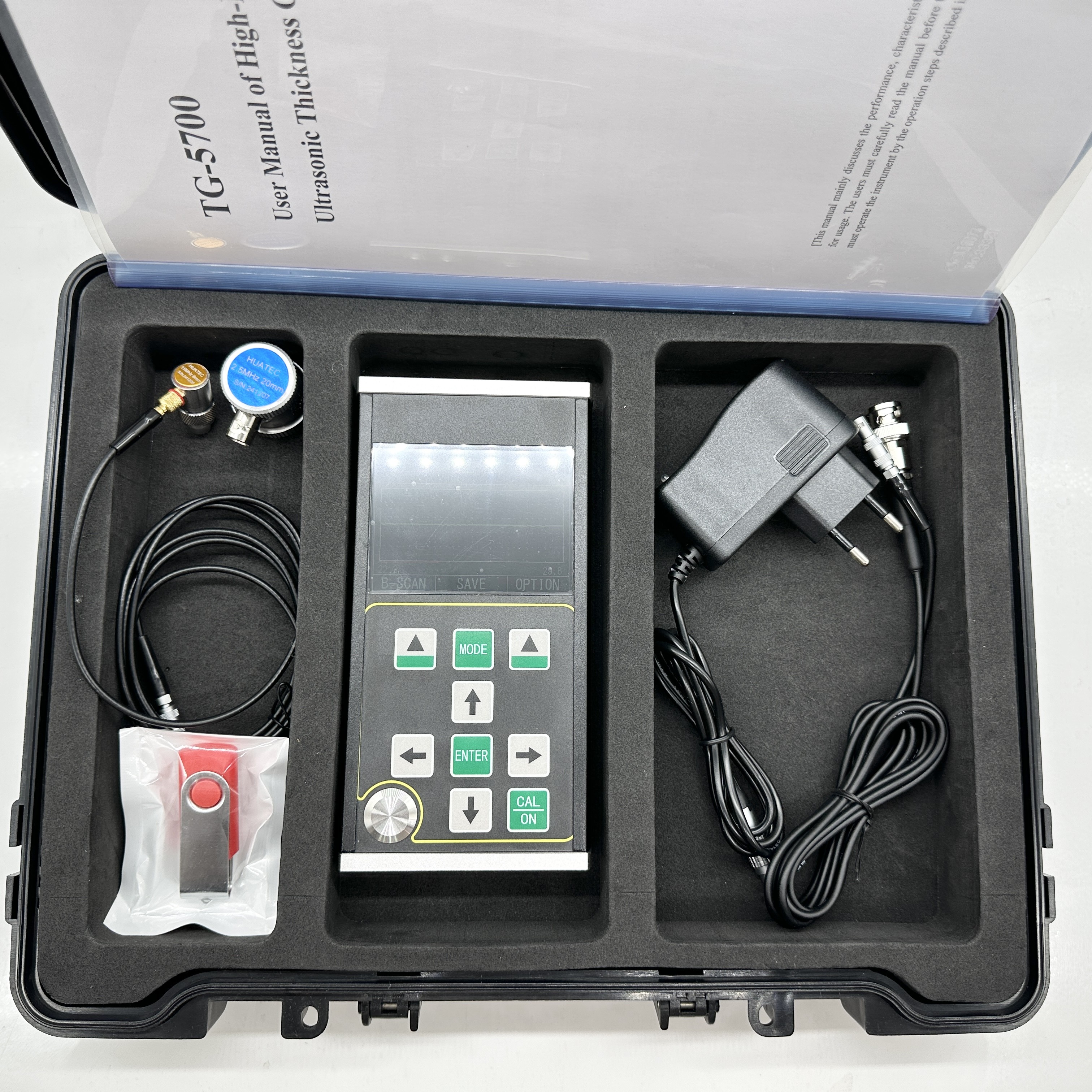 TG-5710 A / B Scan Ultrasonic Thickness Gauge 0.100-1800mm Big Range