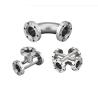 Buy cheap Stainless Steel 301/304/316 KF Equal Tee Connect Flange Vacuum Fitting with OEM Support from wholesalers